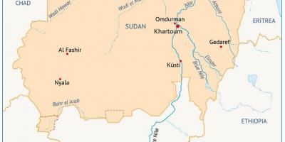 Kartta Sudanissa river
